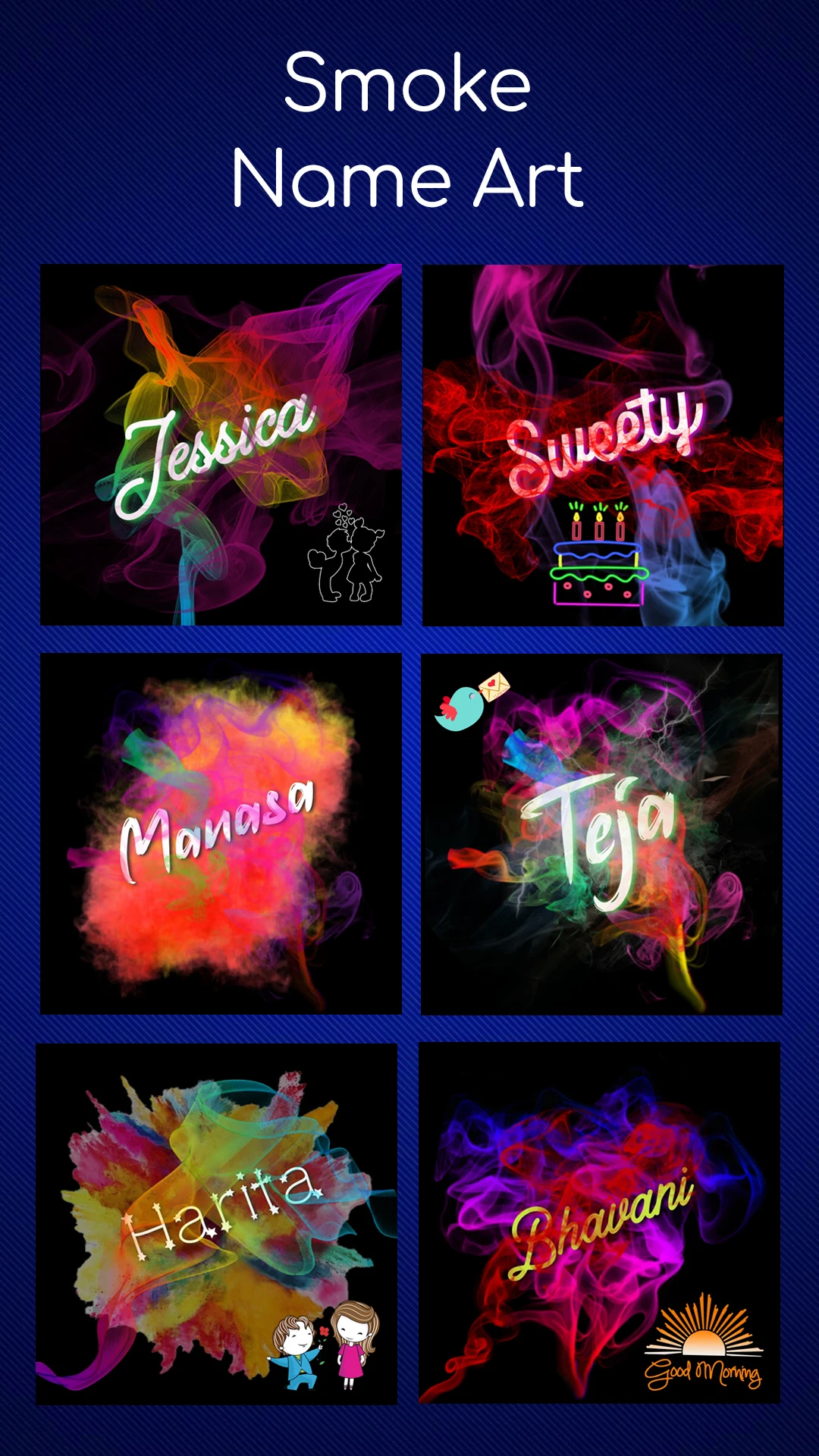 Name Art Photo Editing App screenshot